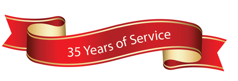 35 years of service