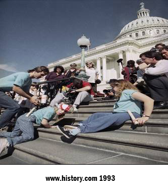 Activism Behind the Americans with Disabilities Act Included the 'Capitol  Crawl' - HISTORY